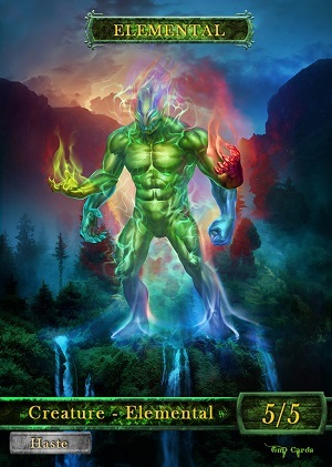 Elemental Token/Reminder for Nissa Vital Force